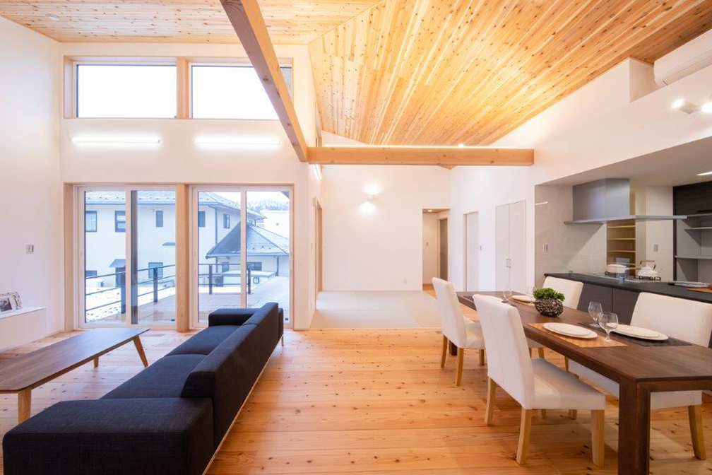 自然素材をふんだんに使う